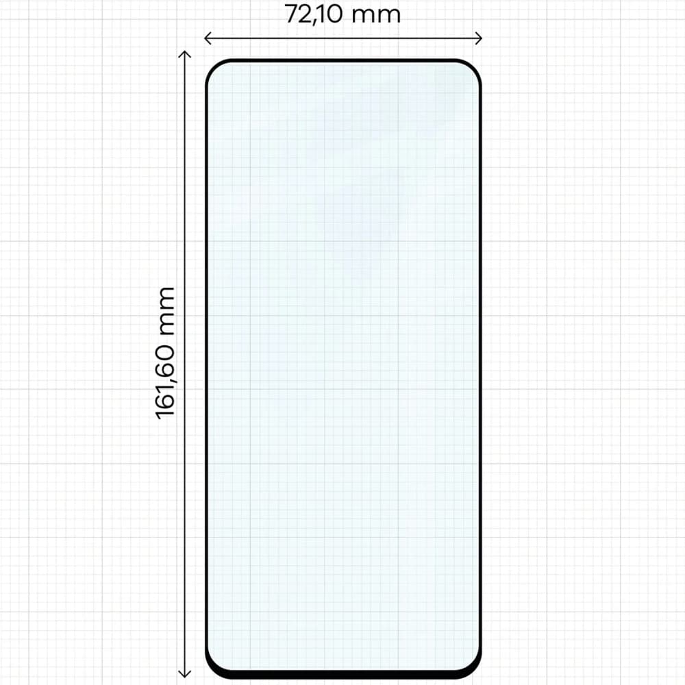Bizon Glass Edge 2 Honor X7d / Honor 400 Smart schwarzer Rahmen - 2