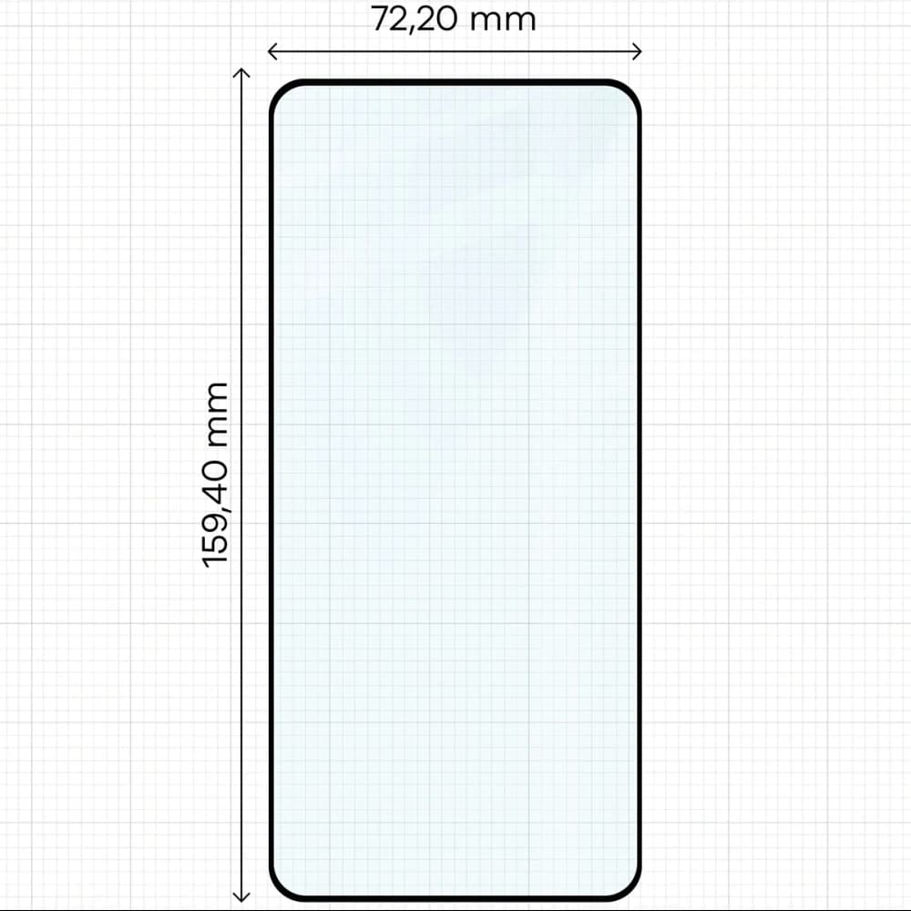 Bizon Glass Edge 2 Vivo V60 Lite 5G black frame - 2