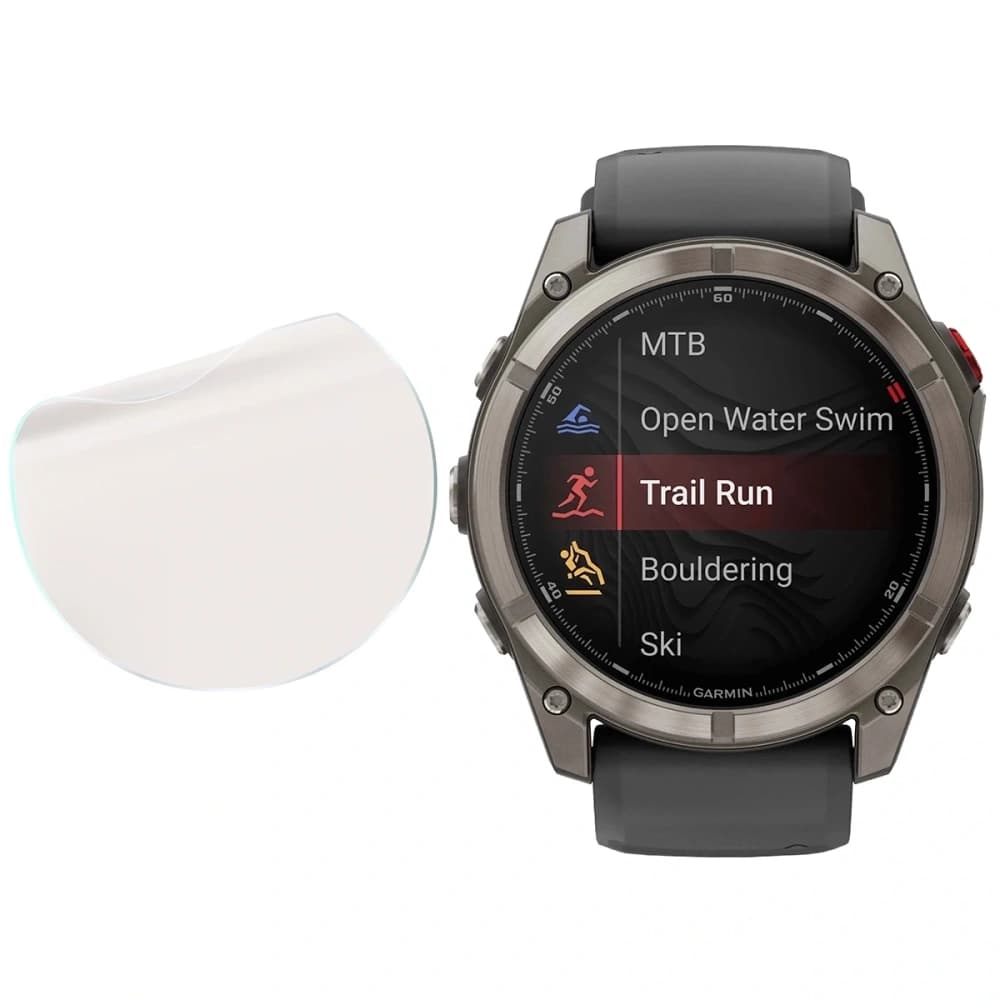 Bizon Glas Uhr Film Sonne Garmin Fenix 8 Pro AMOLED 47 mm - 4