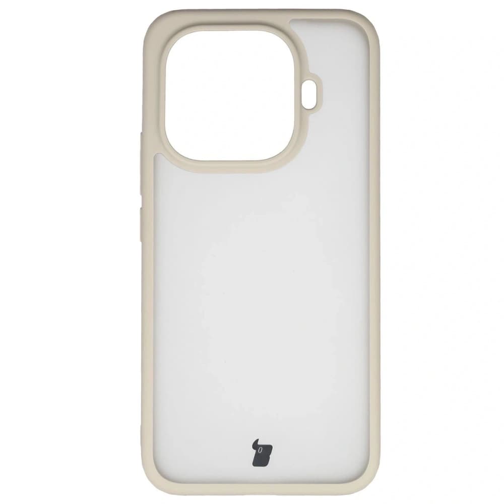 Bizon Case Angelo Xiaomi 15T Pro semi-transparent with a beige frame - 2