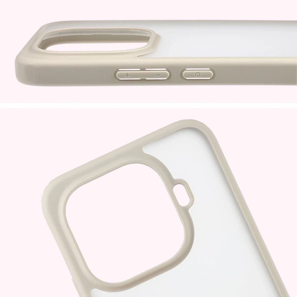 Bizon Case Angelo Xiaomi 15T Pro semi-transparent with a beige frame - 3