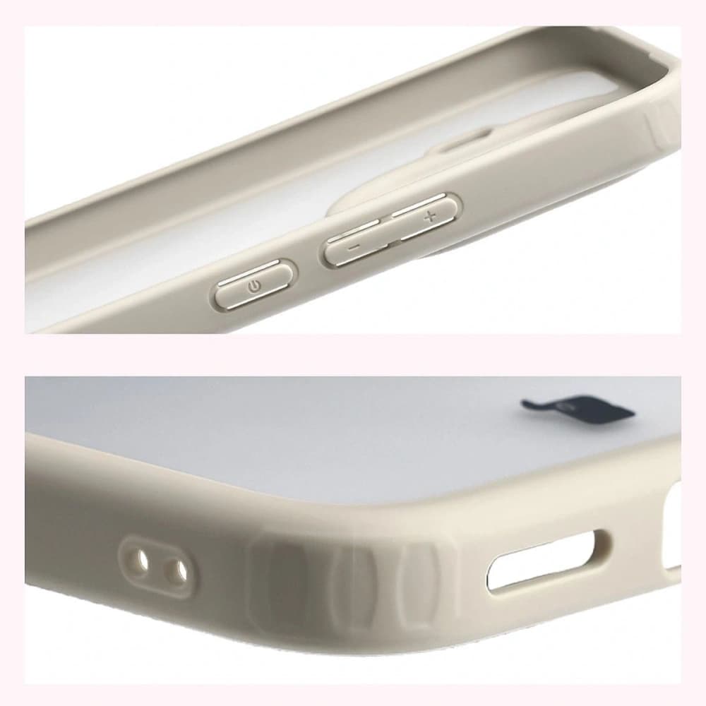 Bizon Case Angelo Xiaomi 15T Pro semi-transparent with a beige frame - 4