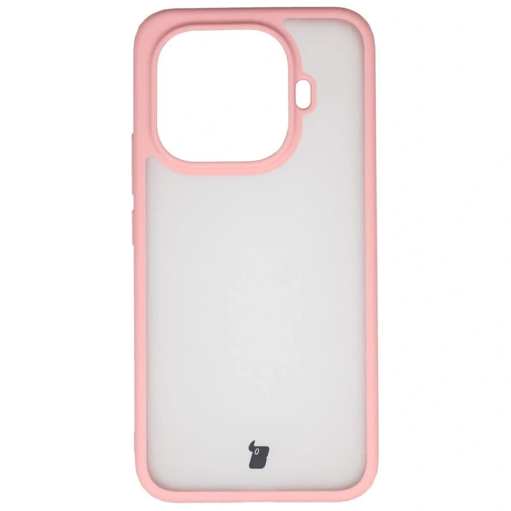 Bizon Case Angelo Xiaomi 15T Pro semi-transparent with a light pink frame - 2