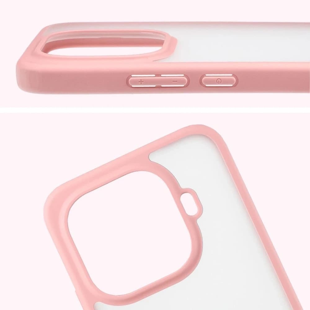 Bizon Case Angelo Xiaomi 15T Pro semi-transparent with a light pink frame - 3