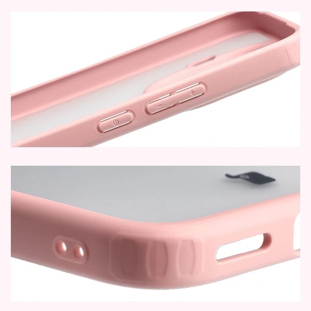 Bizon Case Angelo Xiaomi 15T Pro semi-transparent with a light pink frame - 4