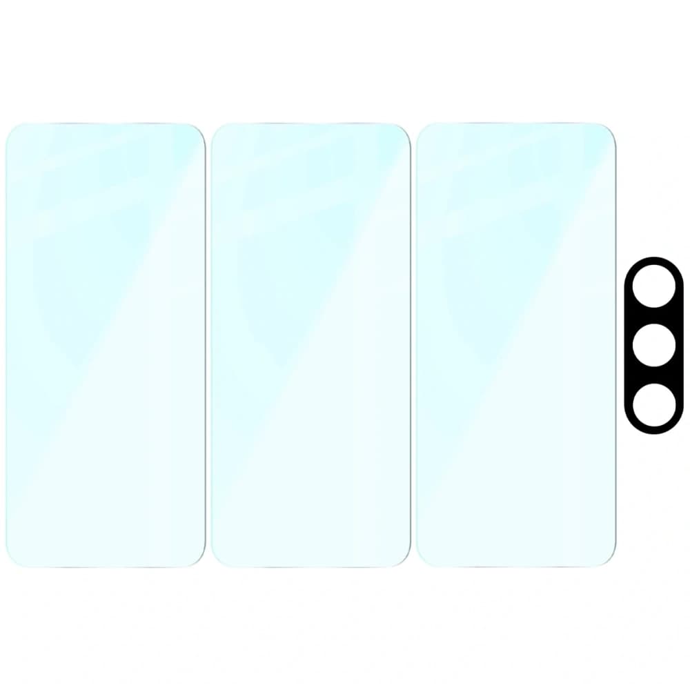 Bizon Glass Clear Pack 3x gehärtetes Glas + Kameralinsen-Schutz OnePlus Nord 5 - 6