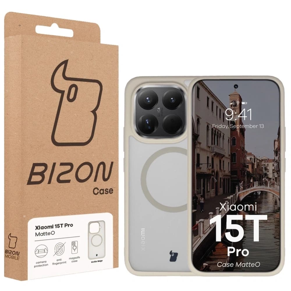 Bizon Case MatteO Magnetic Xiaomi 15T Pro smoky beige - 7