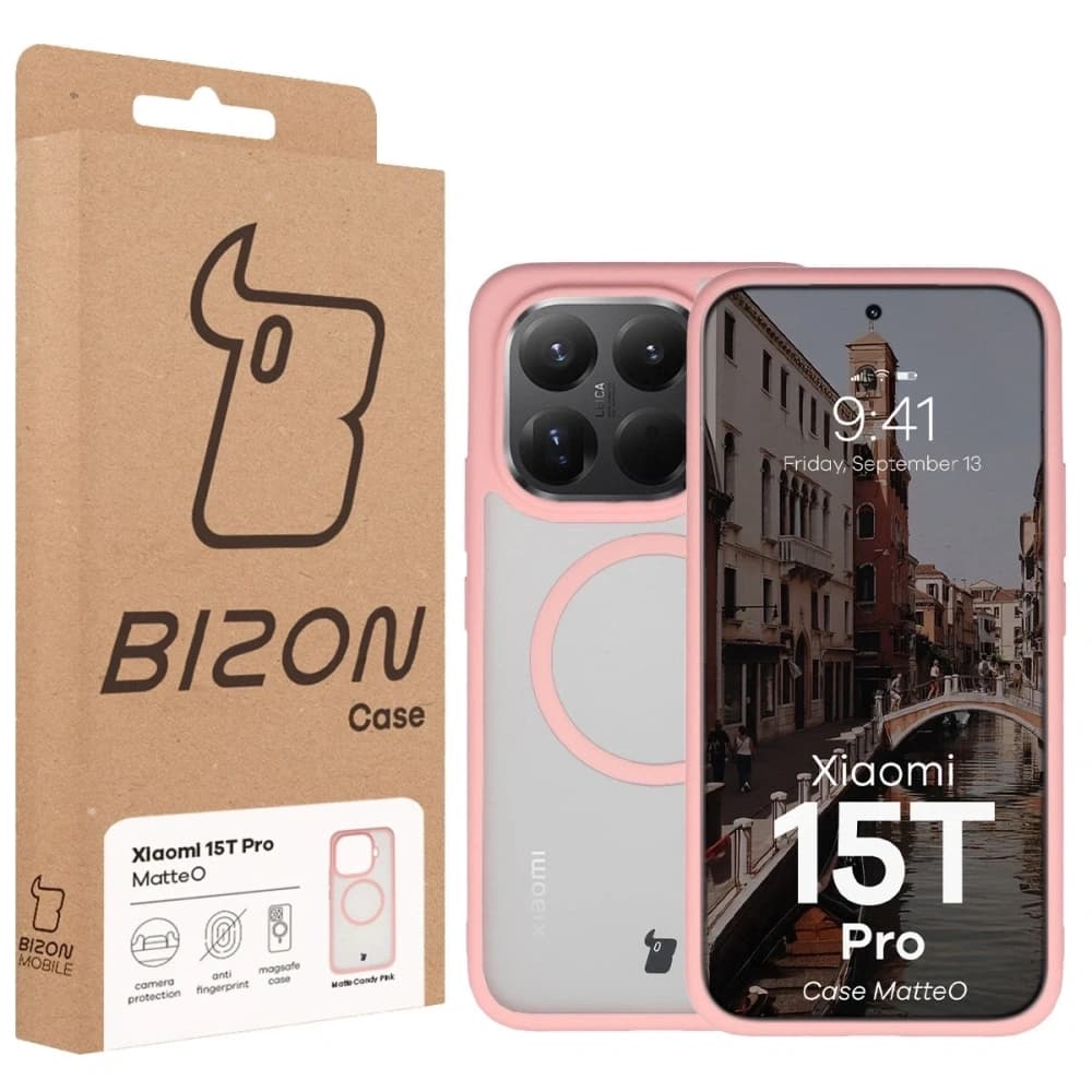Bizon Case MatteO Magnetic Xiaomi 15T Pro smoky light pink - 7