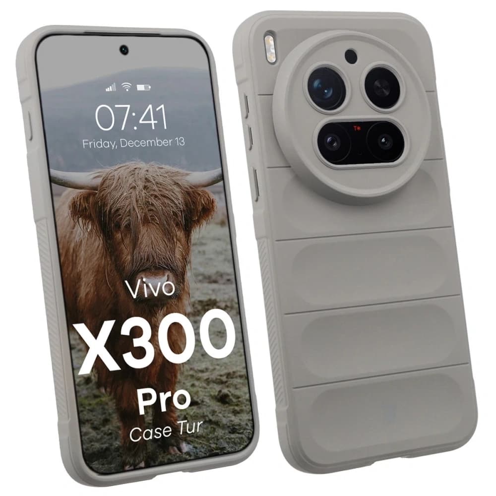 Bizon Case Tur Vivo X300 Pro light grey - 1