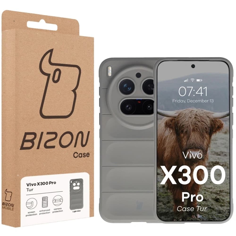 Bizon Case Tur Vivo X300 Pro light grey - 8