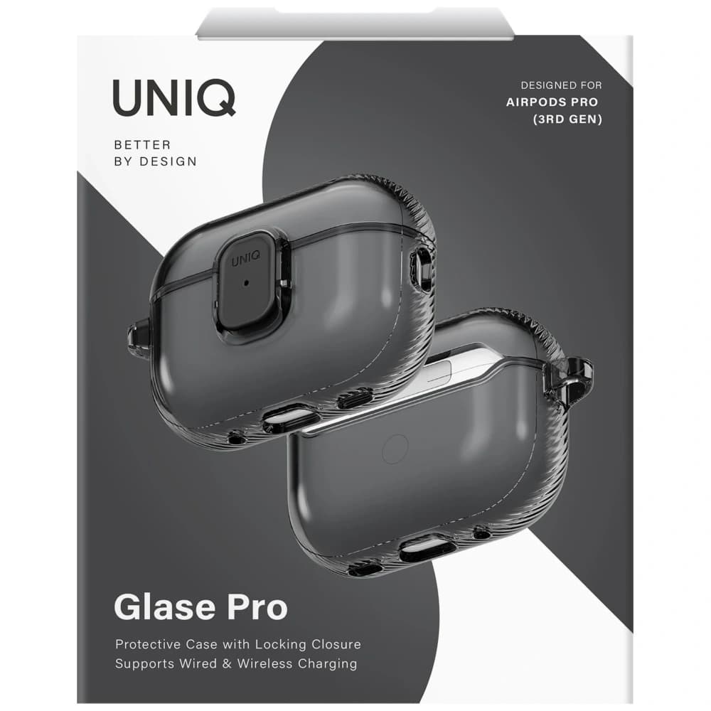 UNIQ Glase Pro Apple AirPods Pro 3 Lock Case rauch - 6