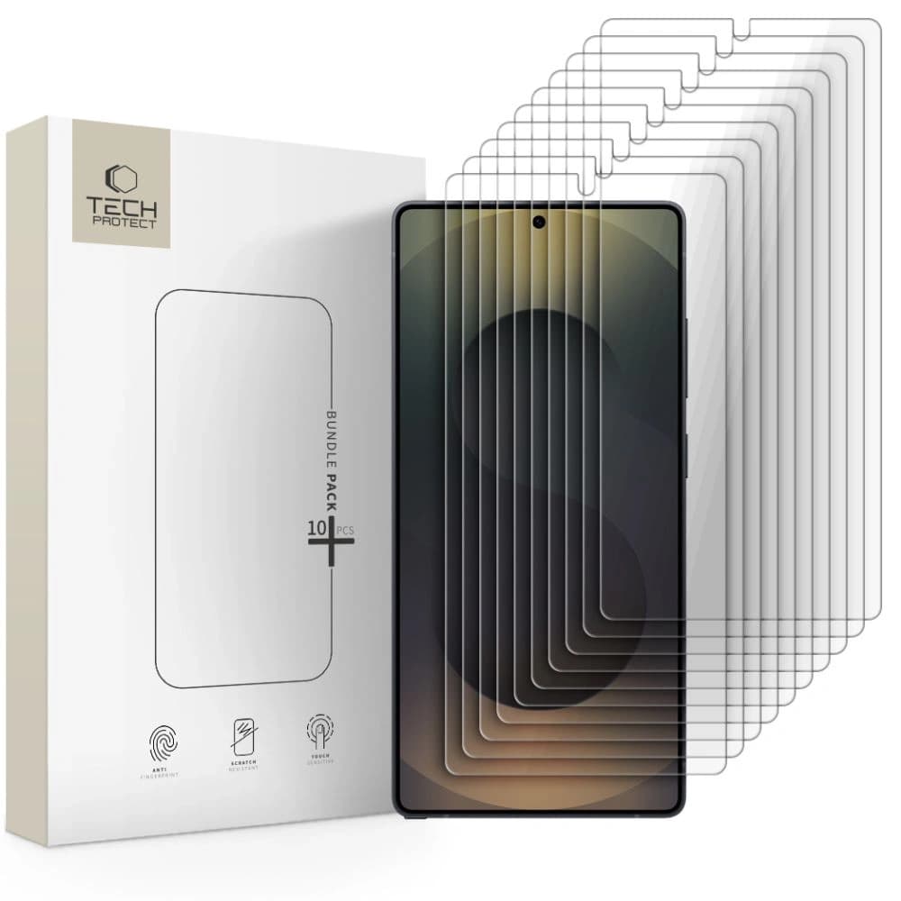 Tech-Protect Bundle Glass Samsung Galaxy S25 Ultra Clear [10 PACK] - 1