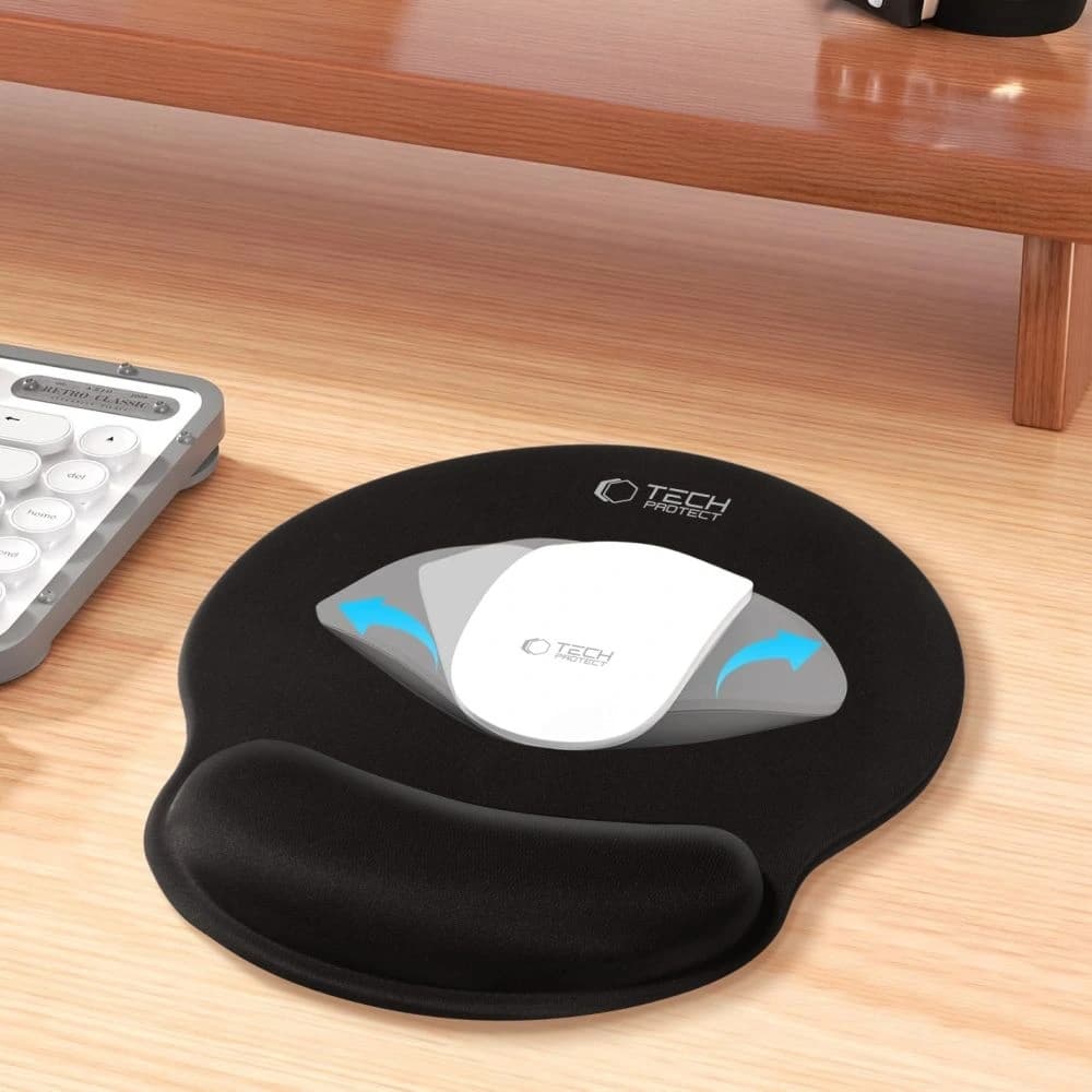 Tech-Protect A200 Mouse Pad With Gel Wrist Rest 25x22.5cm Black - 5