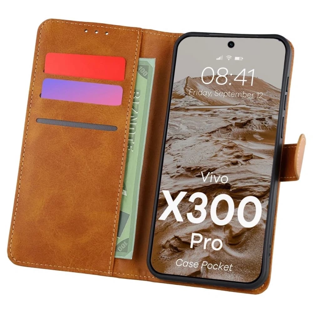 Bizon Case Pocket Vivo X300 Pro braun - 1