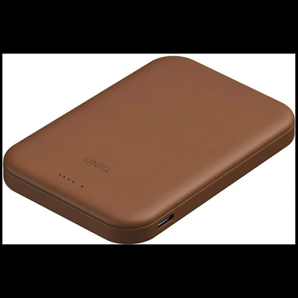 UNIQ Lyden Lexa Magnetic Powerbank 5000mAh PD USB-C MagSafe caramel - 1
