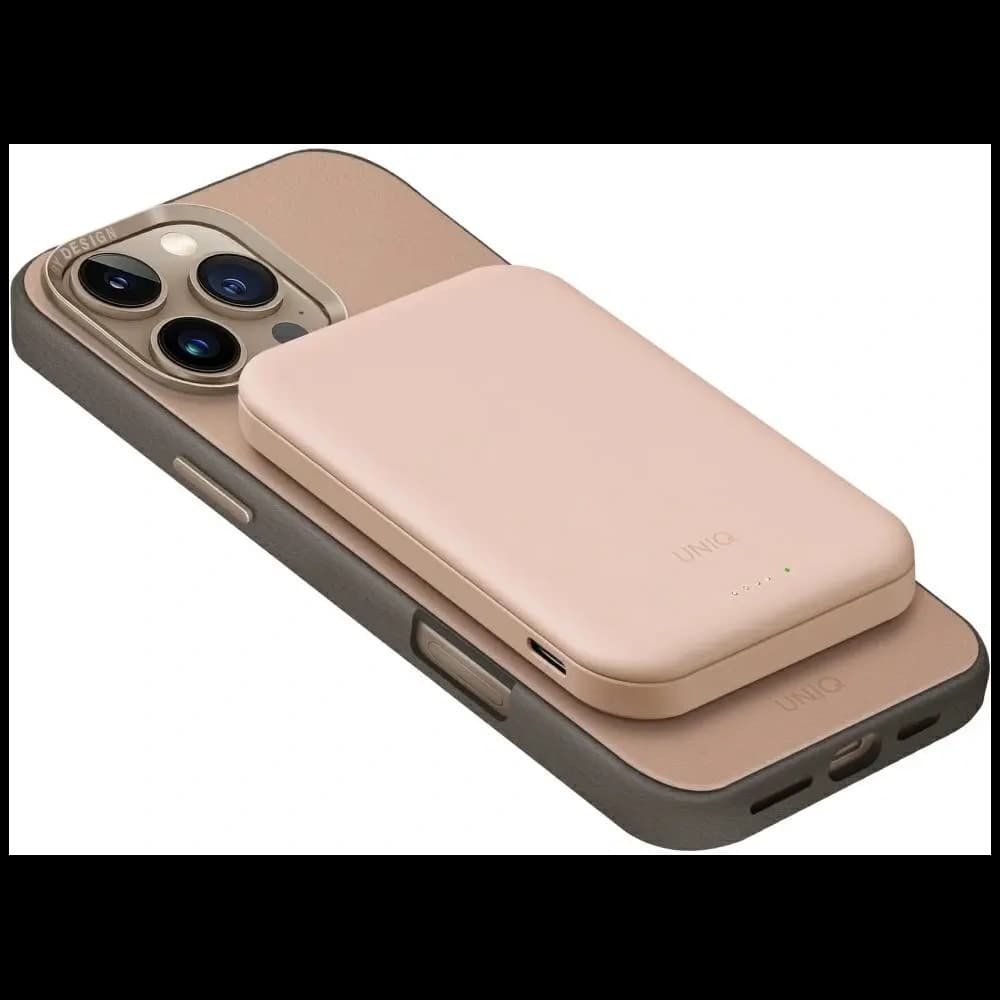 UNIQ Lyden Lexa Magnetic Powerbank 5000mAh PD USB-C MagSafe pink - 3
