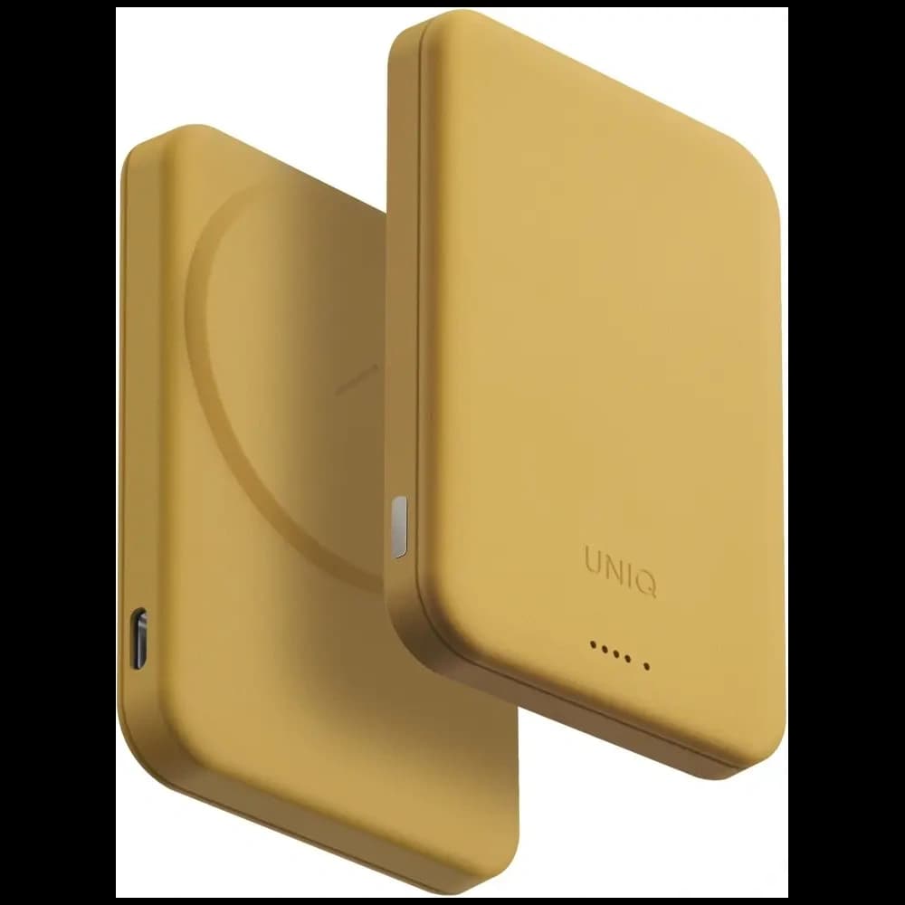 UNIQ Lyden Lexa Magnetische Powerbank 5000mAh PD USB-C MagSafe gelb - 2