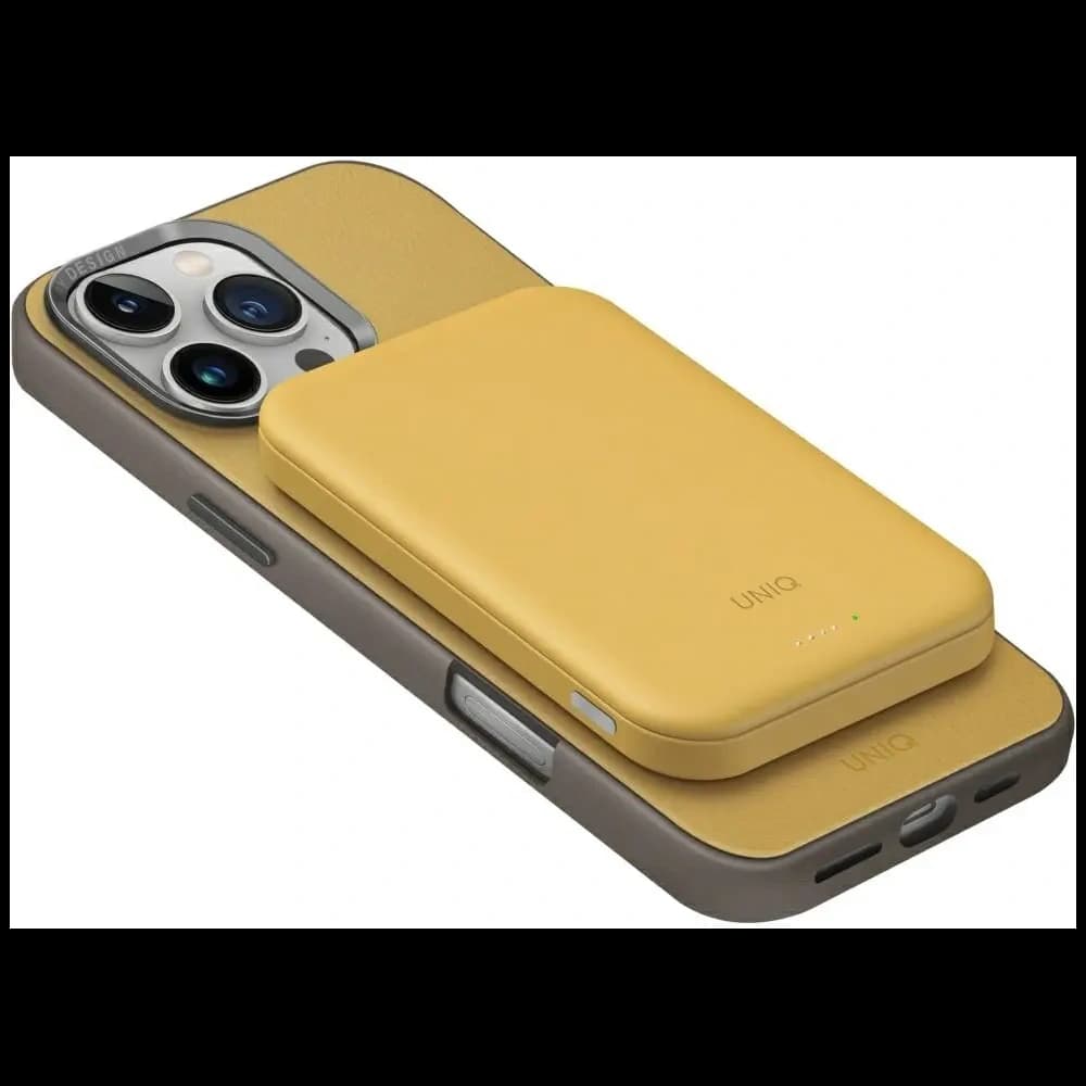 UNIQ Lyden Lexa Magnetische Powerbank 5000mAh PD USB-C MagSafe gelb - 3