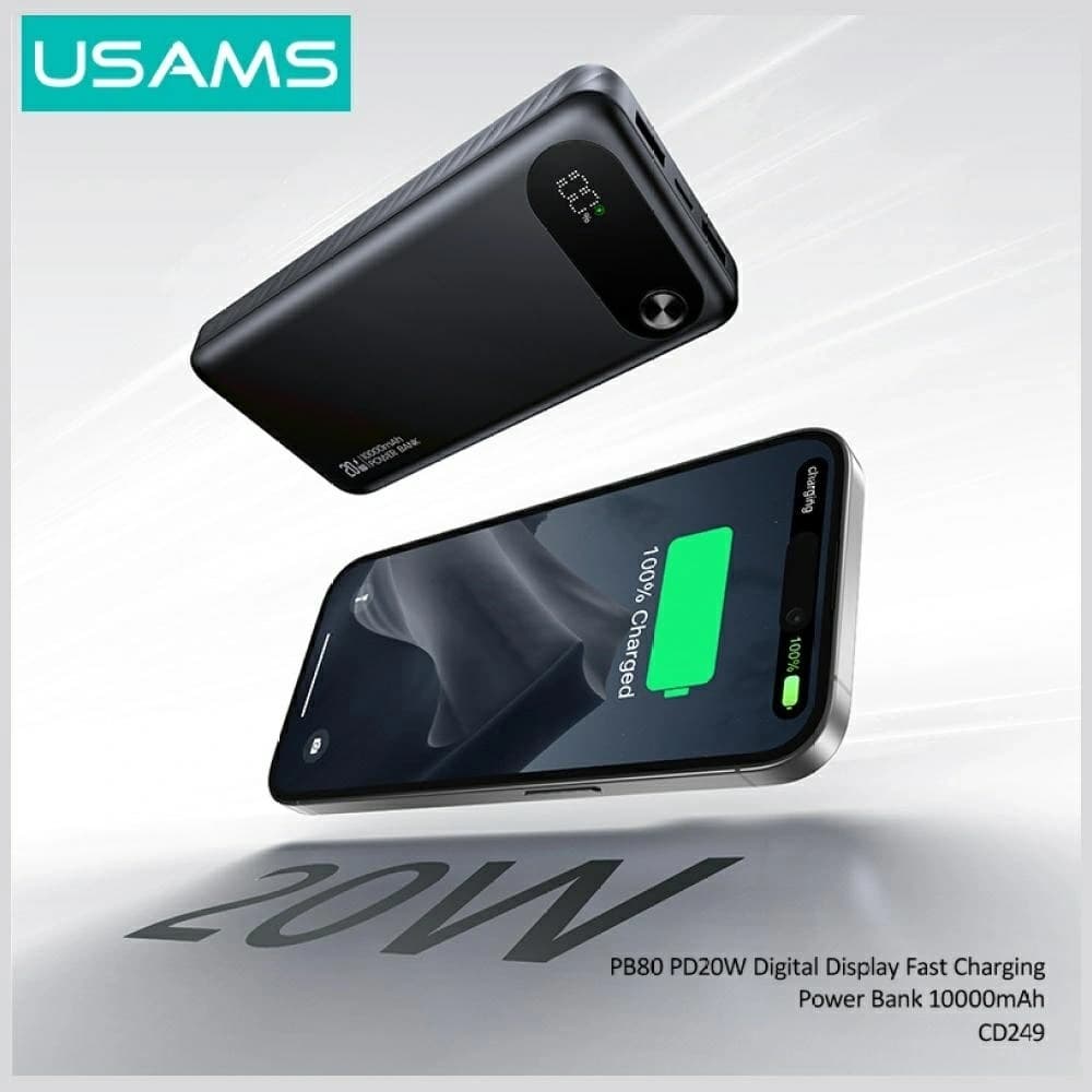USAMS PB80 PD20W 10000mAh white - 5