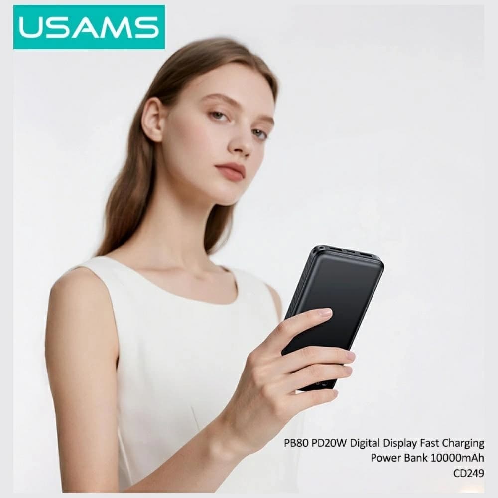 USAMS PB80 PD20W 10000mAh white - 6