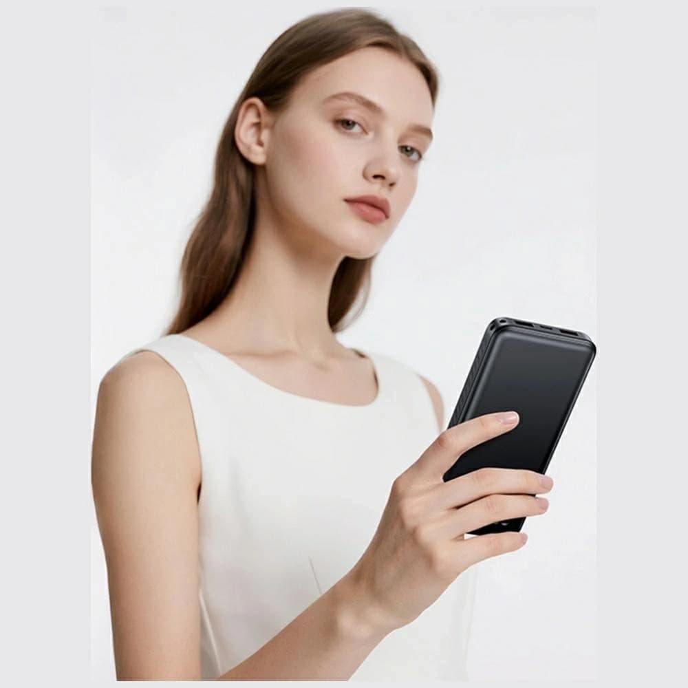 USAMS PB83 2xUSB-A, USB-C 10000mAh schwarz - 4