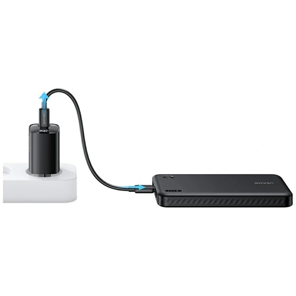 USAMS PB83 2xUSB-A, USB-C 10000mAh schwarz - 6