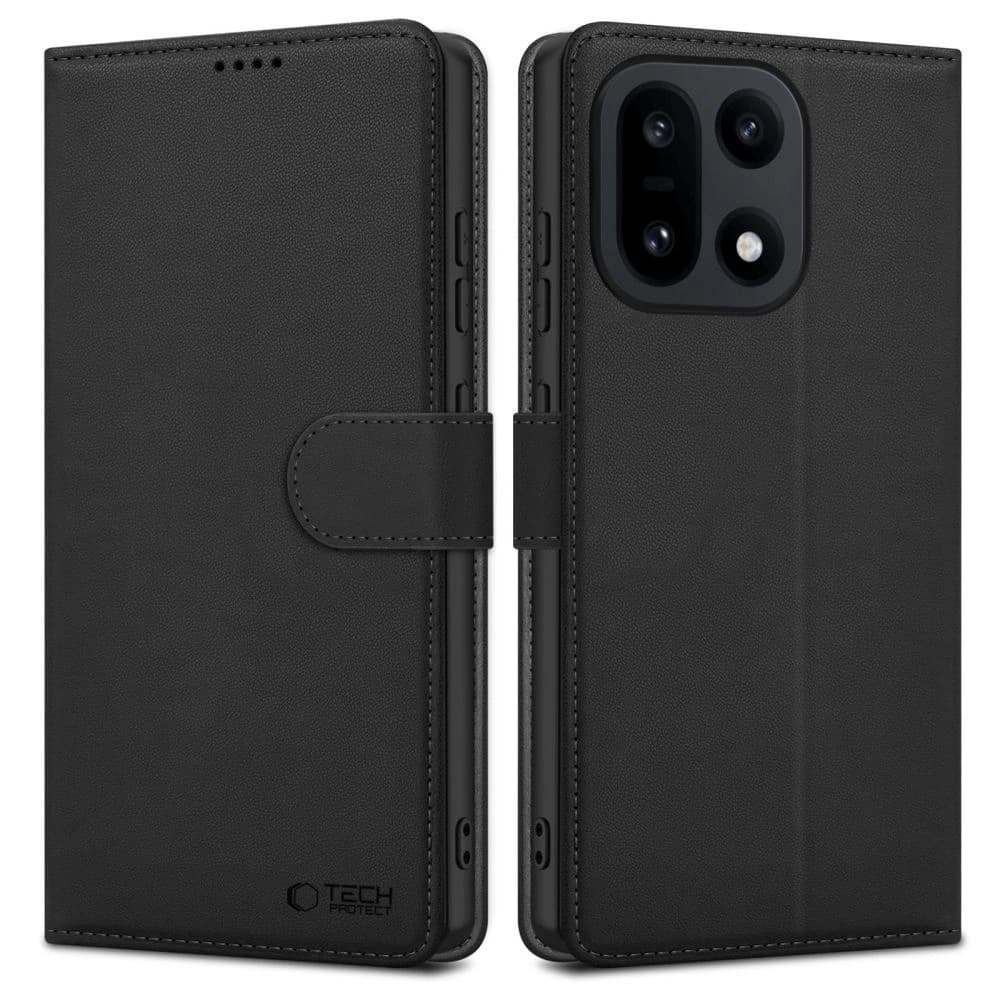 Etui z klapką Tech-Protect Wallet do OnePlus 15 Black - 1