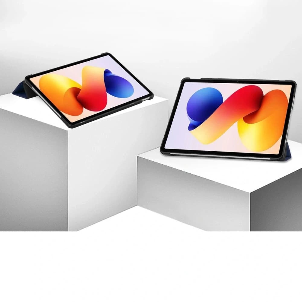 Etui mit Klappe Bizon Case Tab Croc für Xiaomi Redmi Pad 2 Pro marineblau - 2