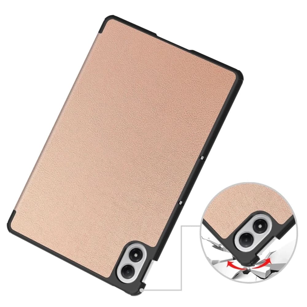 Etui mit Klappe Bizon Case Tab Croc für Xiaomi Redmi Pad 2 Pro rosa-gold - 3