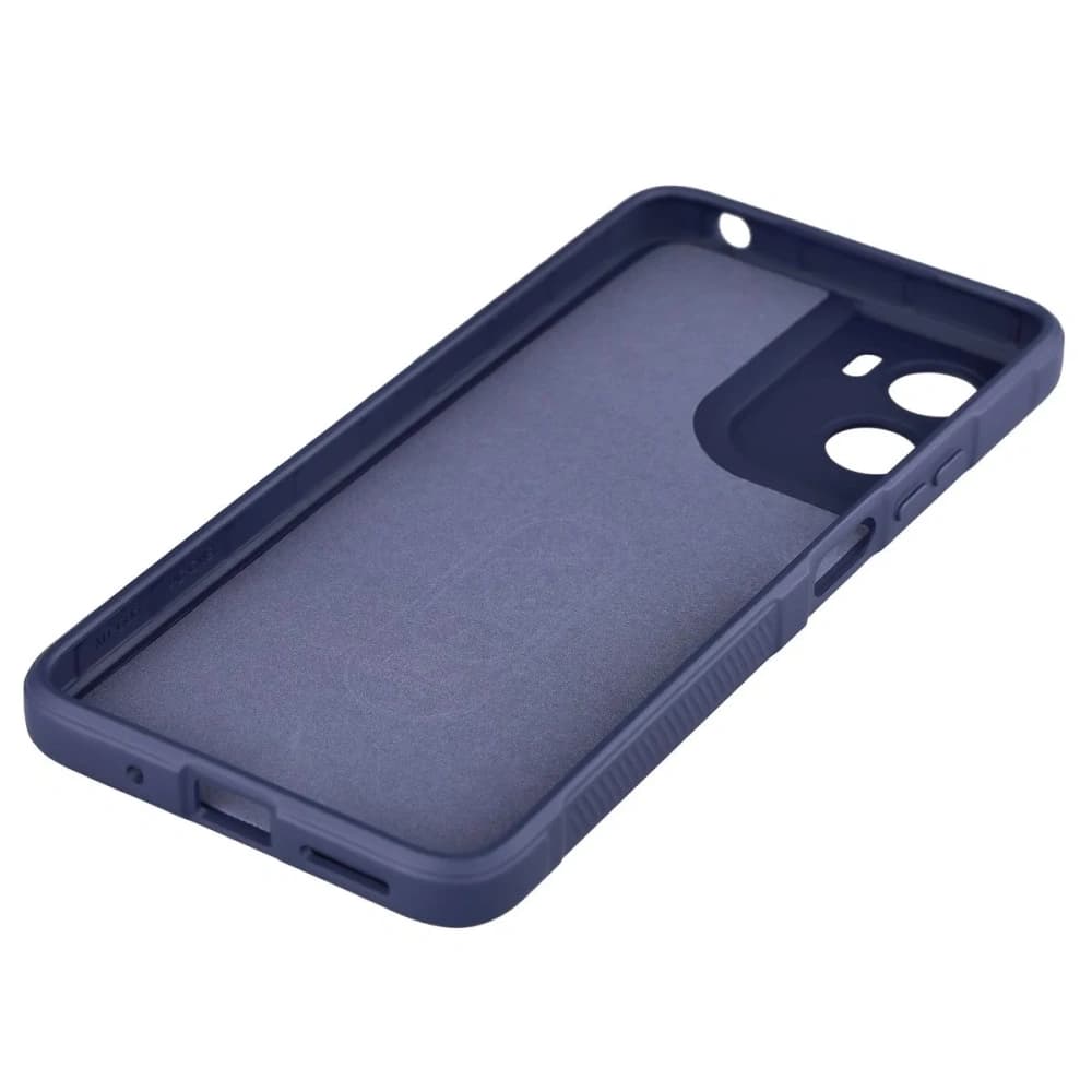Panzerglas Etui Bizon Case Tur für Motorola Moto G06 4G / G06 Power 4 marineblau - 4