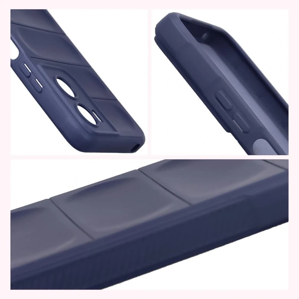 Panzerglas Etui Bizon Case Tur für Motorola Moto G06 4G / G06 Power 4 marineblau - 7