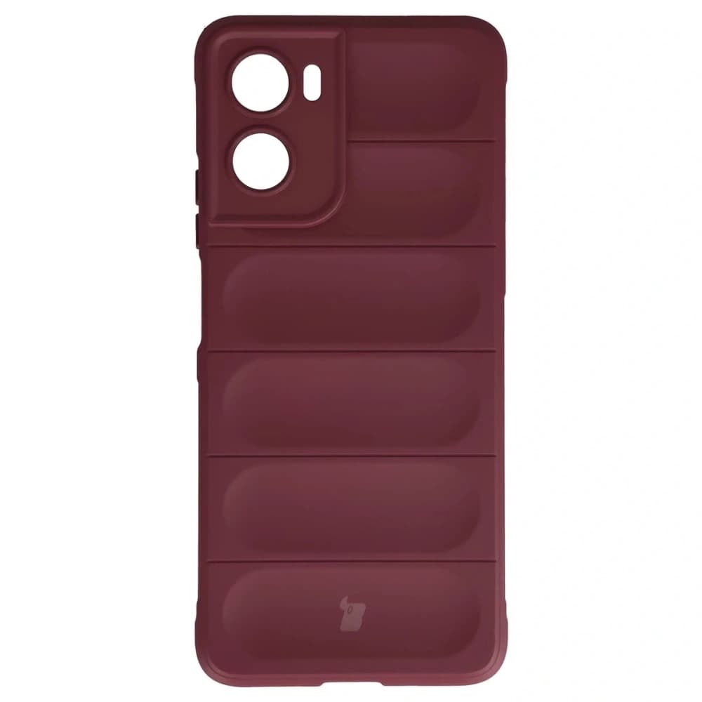 Panzerglas Etui Bizon Case Tur für Motorola Moto G06 4G / G06 Power 4 burgunderrot - 2