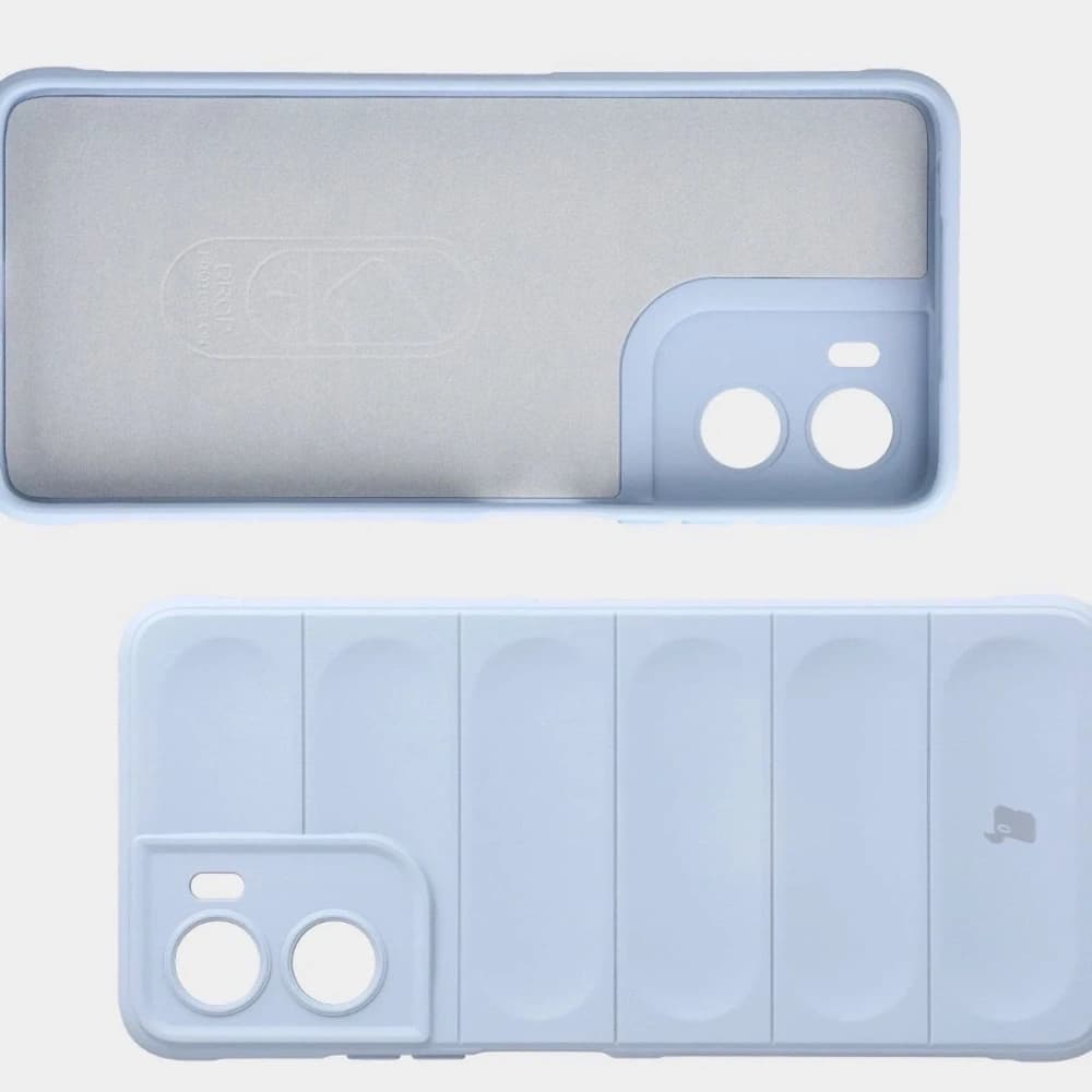 Panzerglas Etui Bizon Case Tur für Motorola Moto G06 4G / G06 Power 4 hellblau - 6