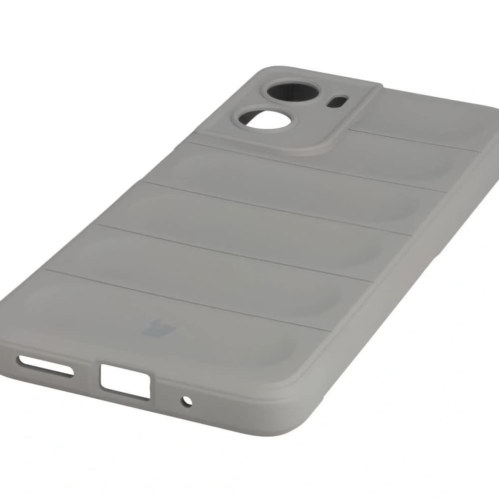 Panzerglas Etui Bizon Case Tur für Motorola Moto G06 4G / G06 Power 4 hellgrau - 3