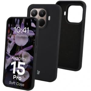 Silikonowe etui Bizon Soft Case do Xiaomi 15T Pro czarne