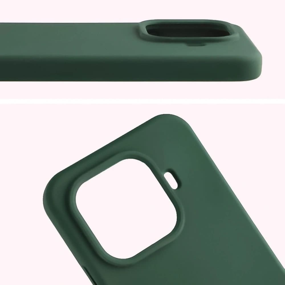 Silikon Etui Bizon Soft Case für Xiaomi 15T Pro dunkelgrün - 5