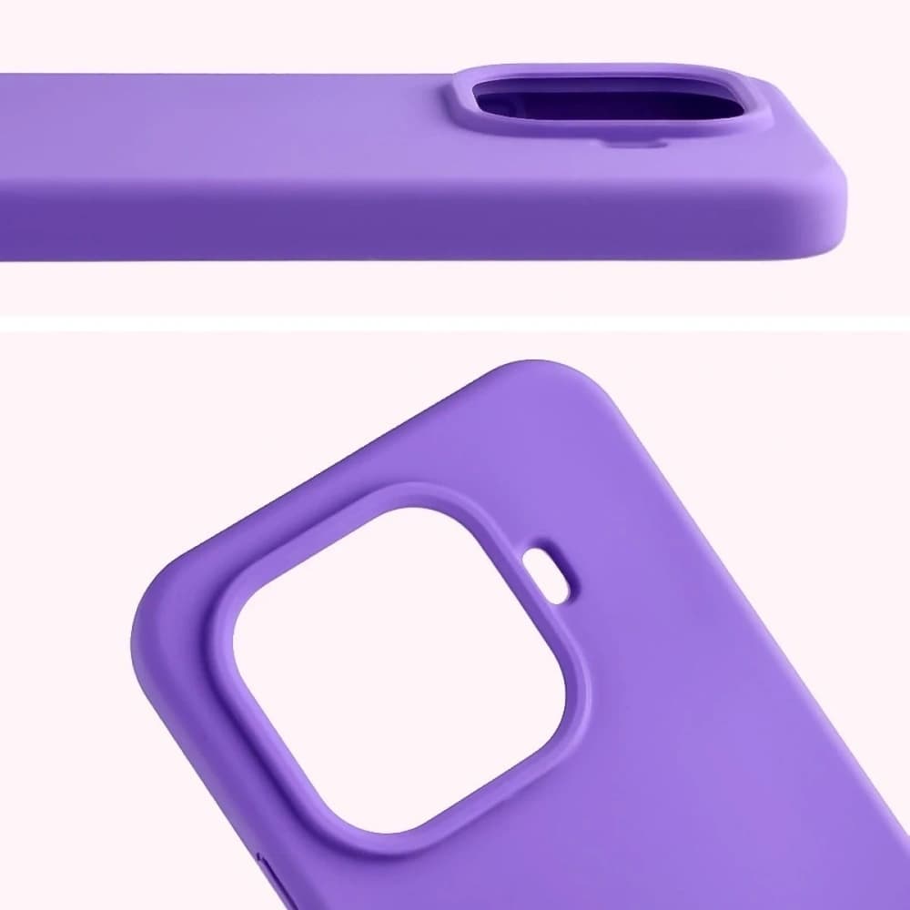 Silikonowe etui Bizon Soft Case do Xiaomi 15T Pro fioletowe - 5