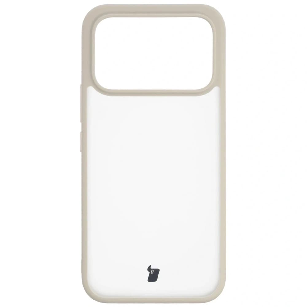 Bizon Case Angelo Xiaomi POCO F8 Ultra halbtransparent mit einem beigen Rahmen - 2