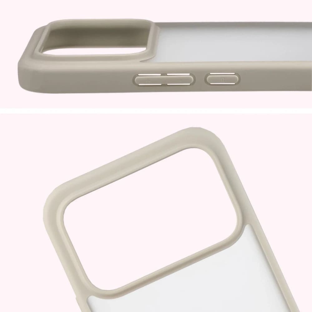 Bizon Case Angelo Xiaomi POCO F8 Ultra halbtransparent mit einem beigen Rahmen - 3