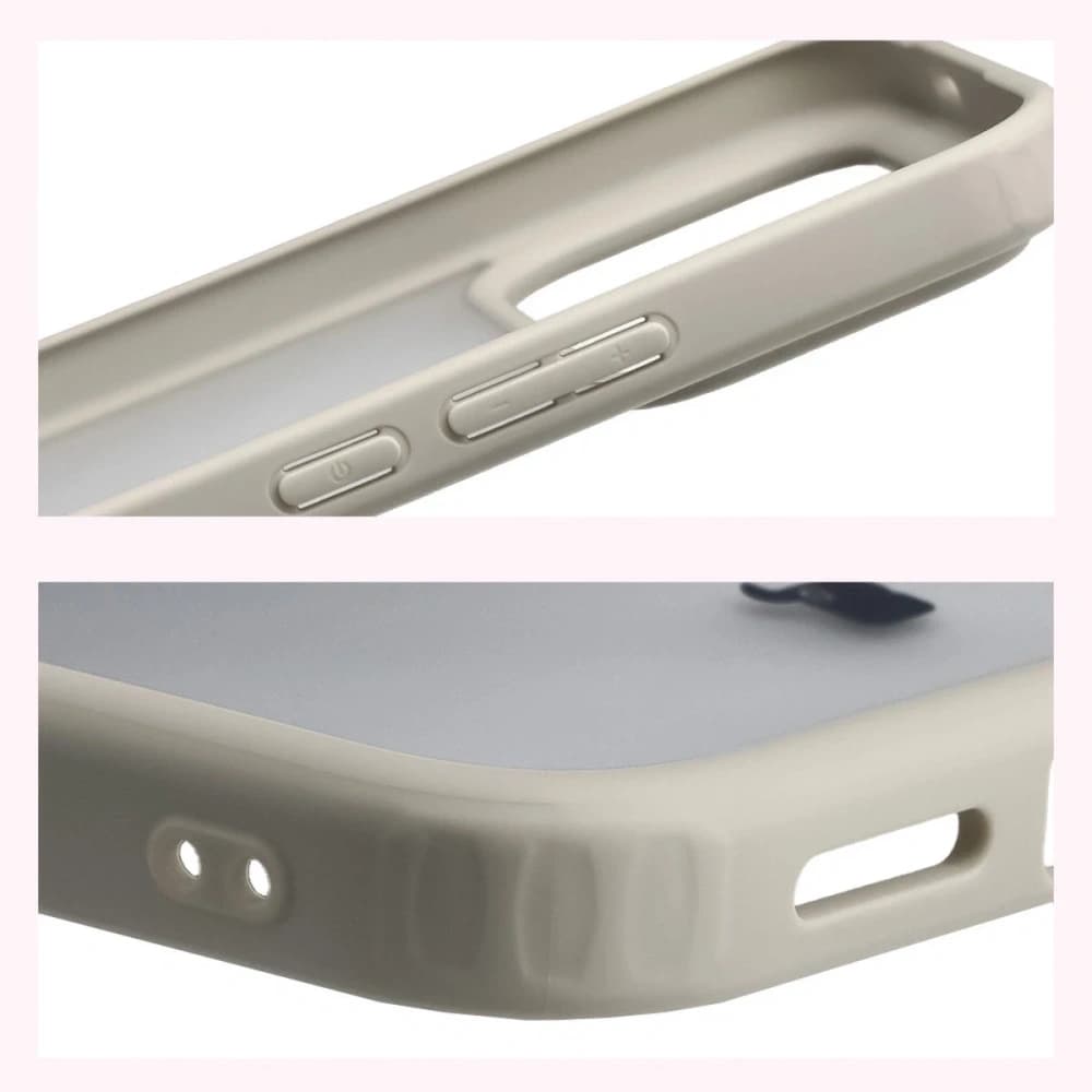 Bizon Case Angelo Xiaomi POCO F8 Ultra halbtransparent mit einem beigen Rahmen - 4