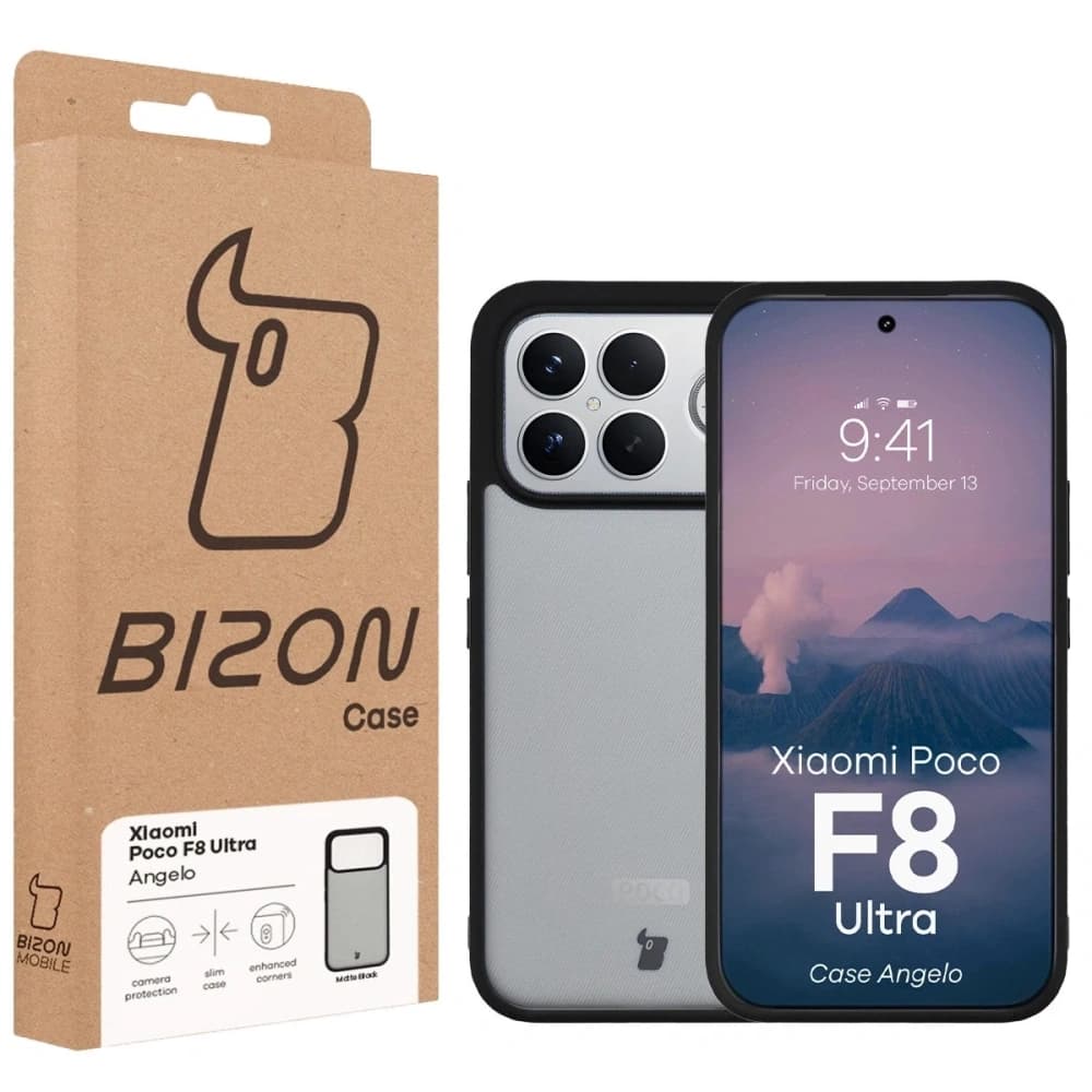 Bizon Case Angelo Xiaomi POCO F8 Ultra smoked with a black frame - 6