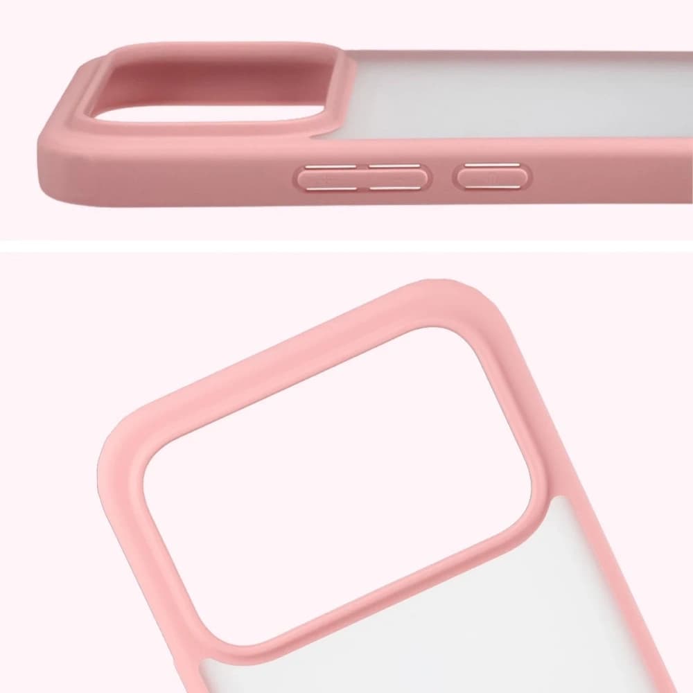 Bizon Case Angelo Xiaomi POCO F8 Ultra halbtransparent mit einem hellrosa Rahmen - 3
