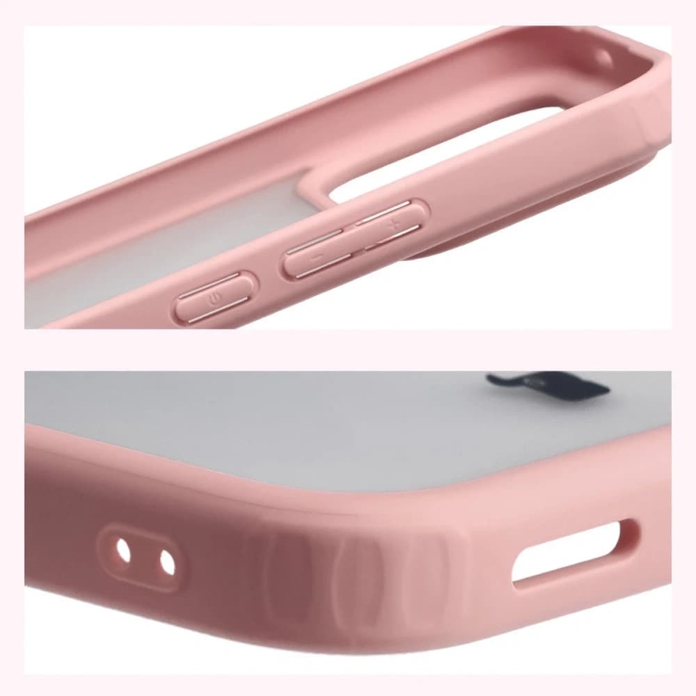 Bizon Case Angelo Xiaomi POCO F8 Ultra halbtransparent mit einem hellrosa Rahmen - 4
