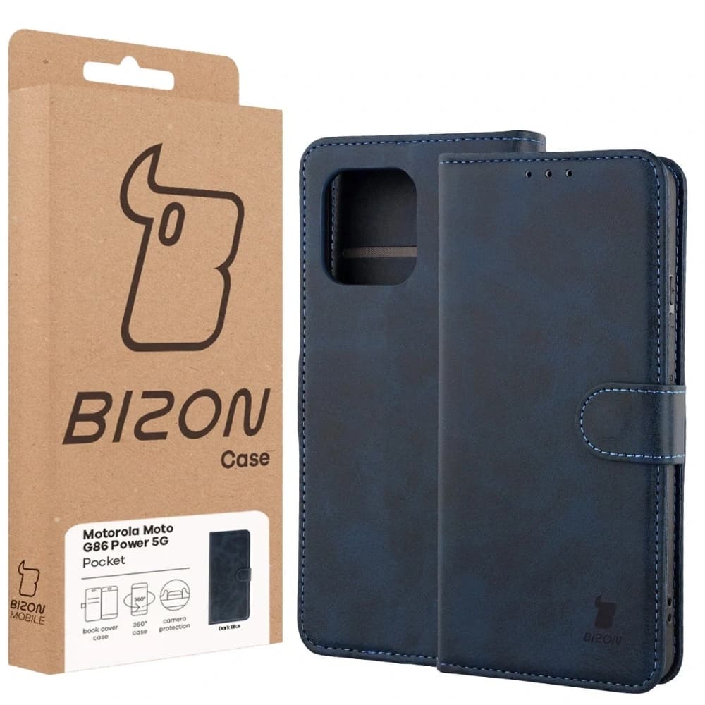 Bizon Case Pocket Motorola Moto G86 Power 5G marineblau - 6