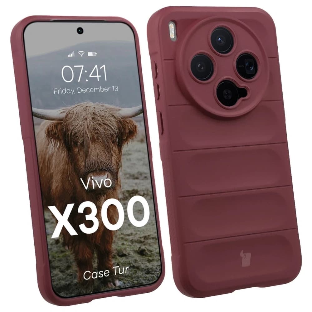 Bizon Case Tur Vivo X300 burgundy - 1