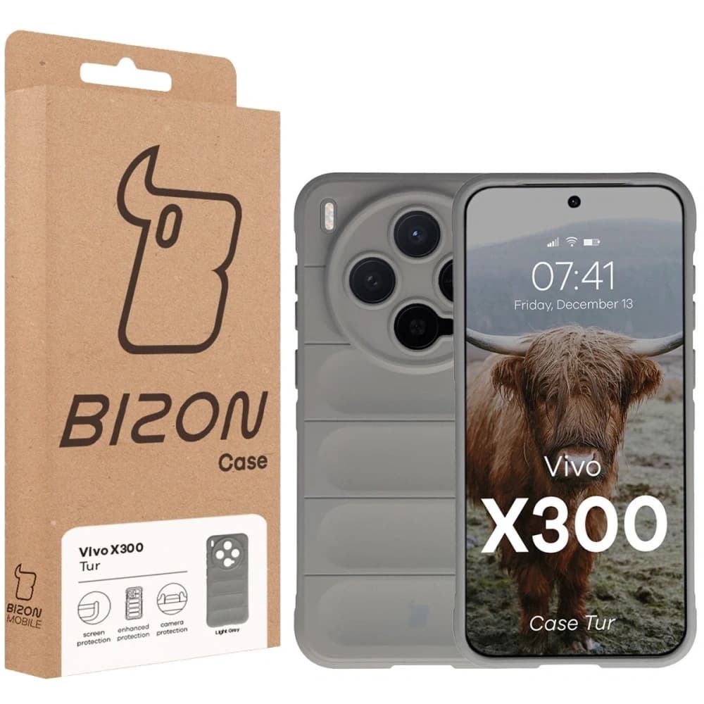 Bizon Case Tur Vivo X300 light grey - 8