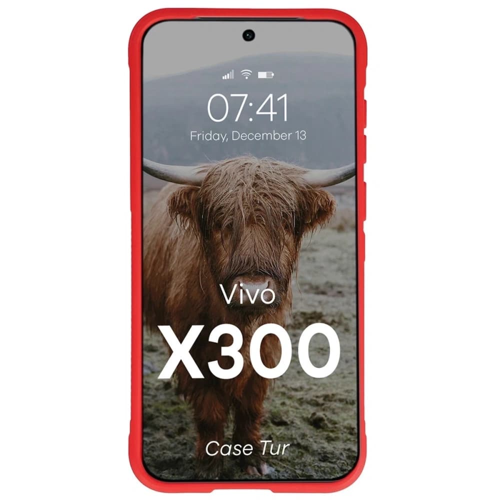 Pancerne etui Bizon Case Tur do Vivo X300 czerwone - 5