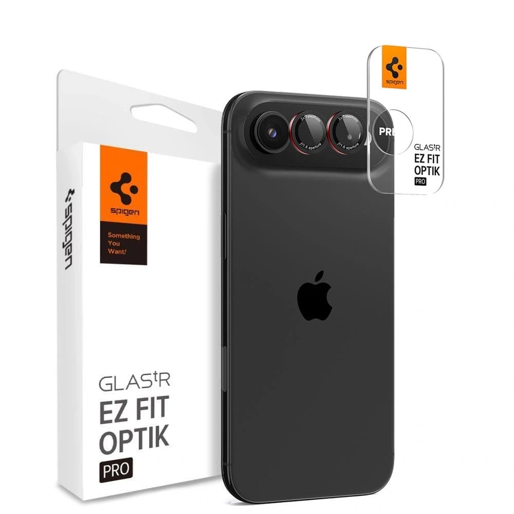 Spigen Optik Pro L-Series Glas.tr ez Fit Camera Protector Apple iPhone Air Black/red [2 PACK] - 1