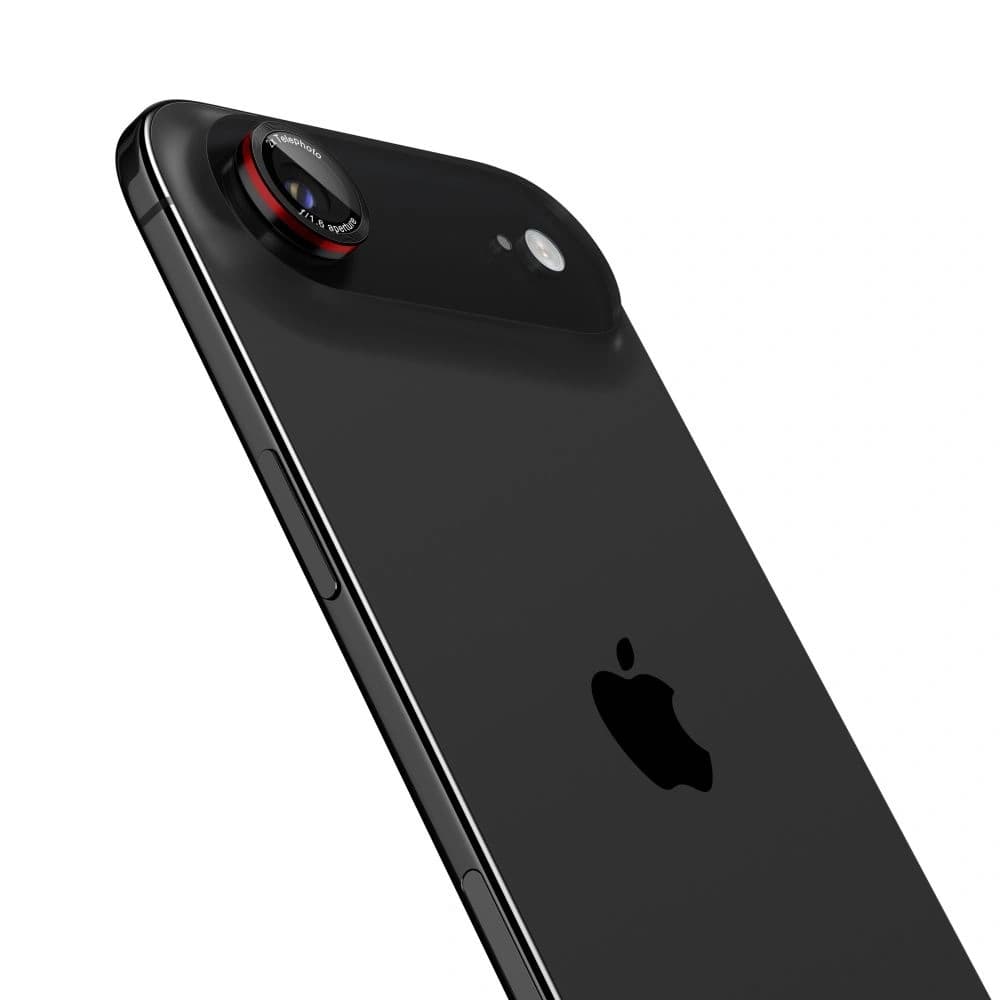 Spigen Optik Pro L-Series Glas.tr ez Fit Camera Protector Apple iPhone Air Black/red [2 PACK] - 3