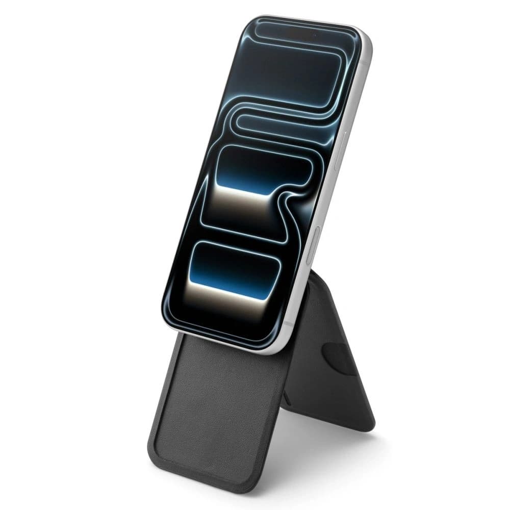 Spigen S314-2 Slim Fold Tripod MagSafe Universal Magnetic Card Holder Black - 13